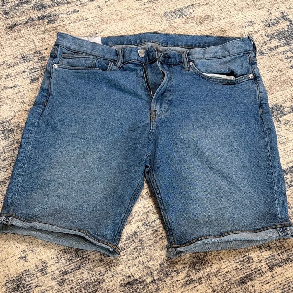 Men's Blue Denim Shorts